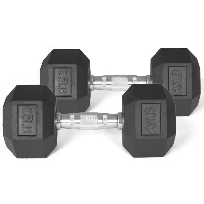Rubber Hex Dumbbell - Pairs - Image 6