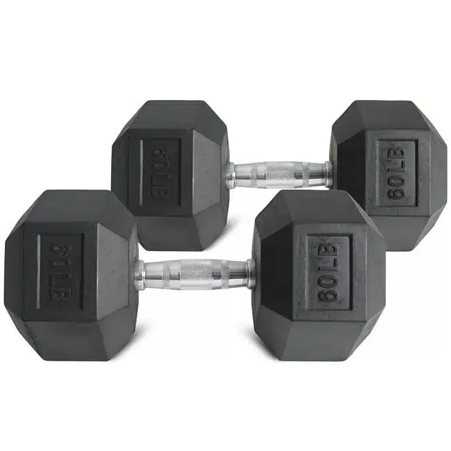 Rubber Hex Dumbbell - Pairs - Image 13