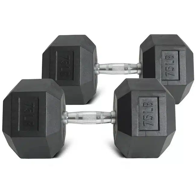 Rubber Hex Dumbbell - Pairs - Image 16