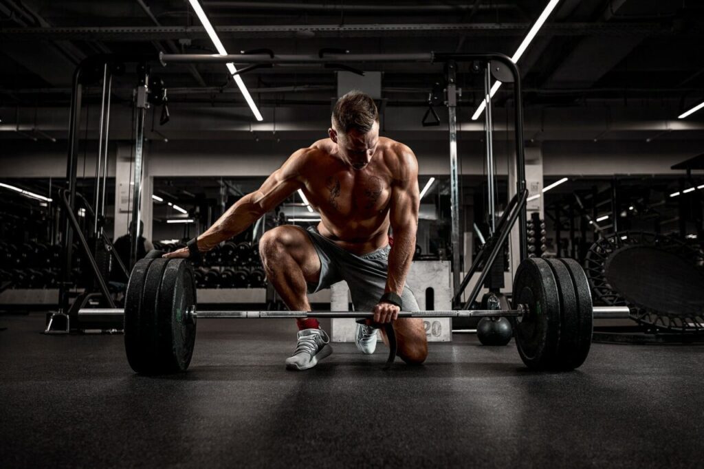 Intense deadlift training motivation
